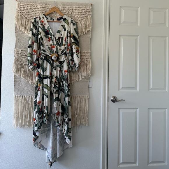 PatBO Pants - NWOT: PatBo Tropical High-Low Romper